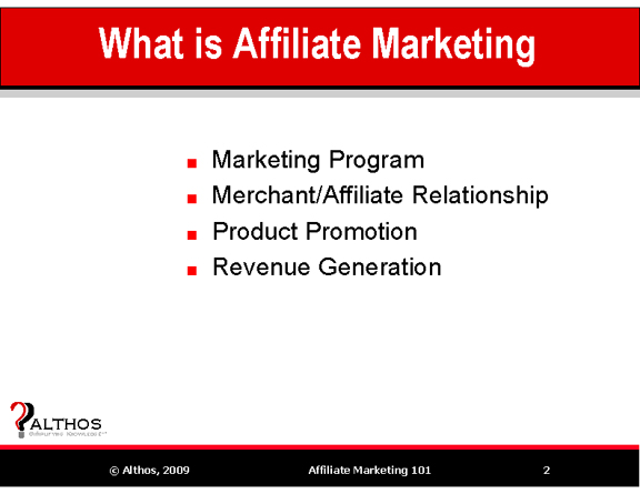 Affiliate Marketing Tutorial Slide 2