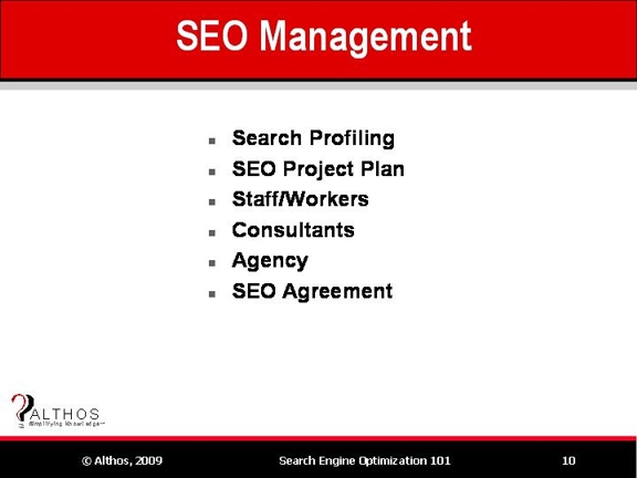 SEO Management