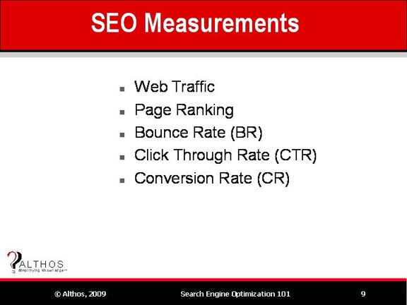 SEO Measurements